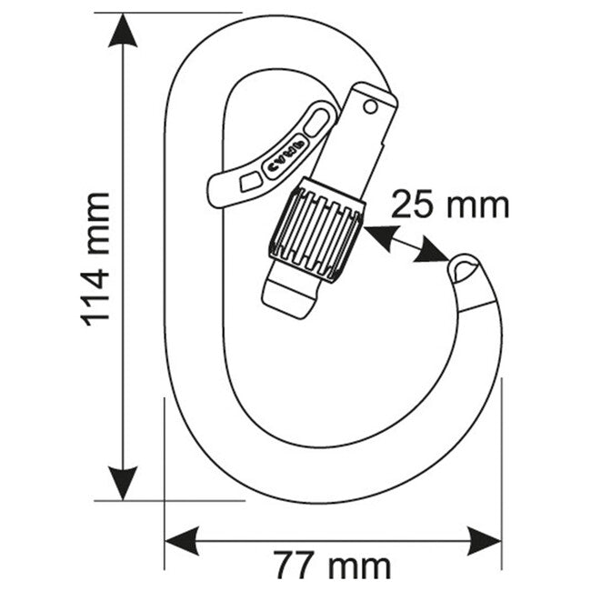 CAMP Core Belay Lock карабін HMS