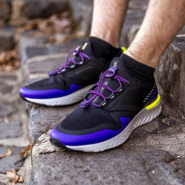 Lock Laces шнурки до кросівок, фіолетові