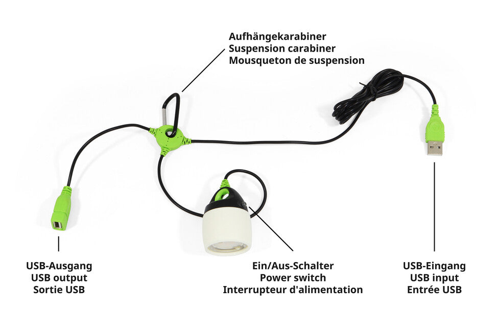 Origin OutdoorsConnectable LED ліхтар, білий, 200 люменів, теплий білий