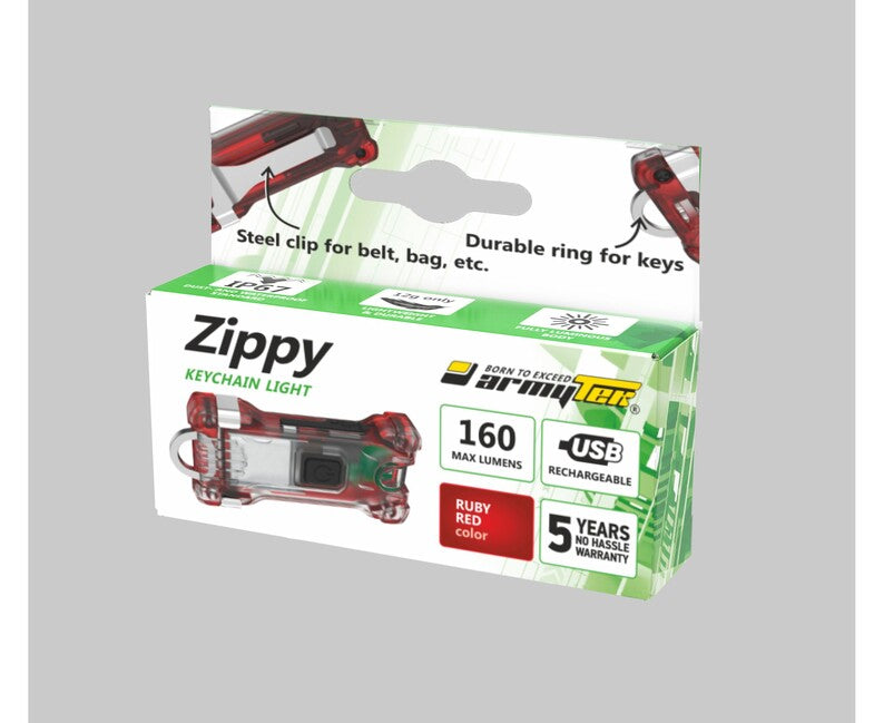 ArmyTek Zippy LED брелок, червоний