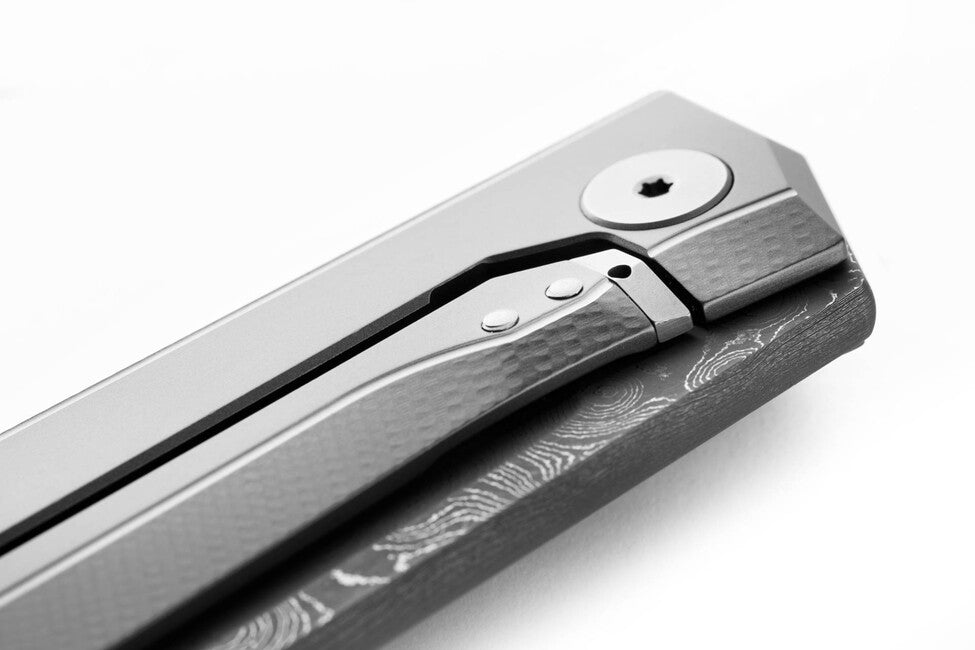 Lionsteel MYTO MT01D люксовий кишеньковий ніж з рукояттю з масивного титану, GY