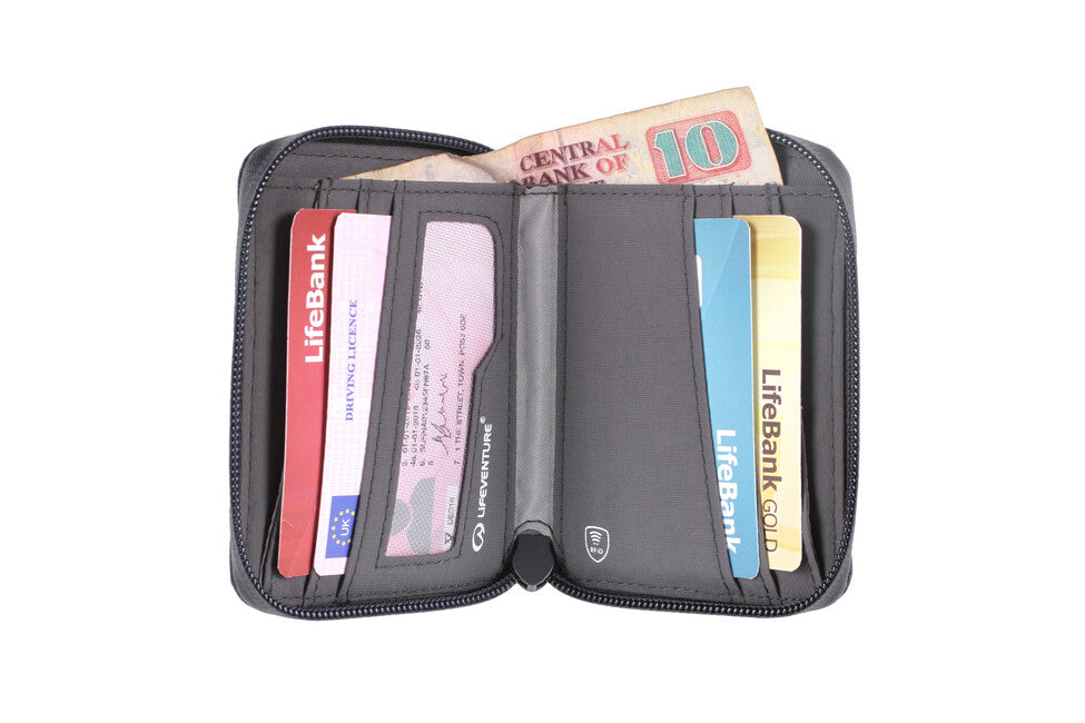 Lifeventure RFID Bi-Fold гаманець, сірий