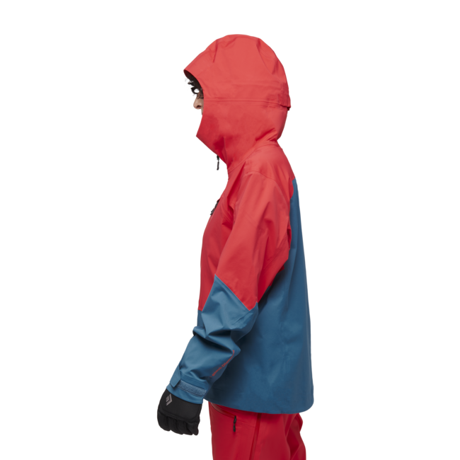 Black Diamond Recon Lt Stretch Shell лижна куртка жіноча, кораловий червоний-creek синій