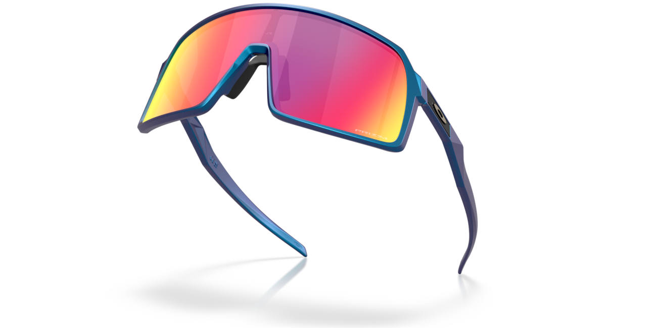 Oakley SUTRO сонячні окуляри з оправою матово-блакитна/синя з ефектом переливу та лінзами Prizm Road, сталеві