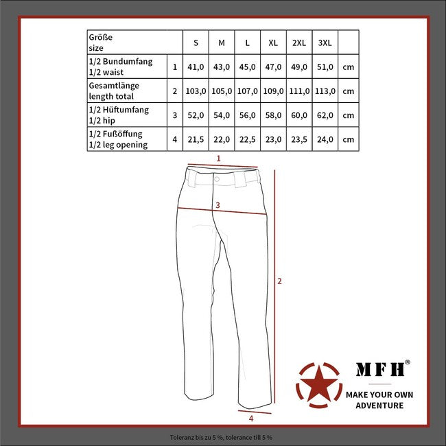 MFH Professional Attack штани тактичні Teflon Rip Stop, чорні
