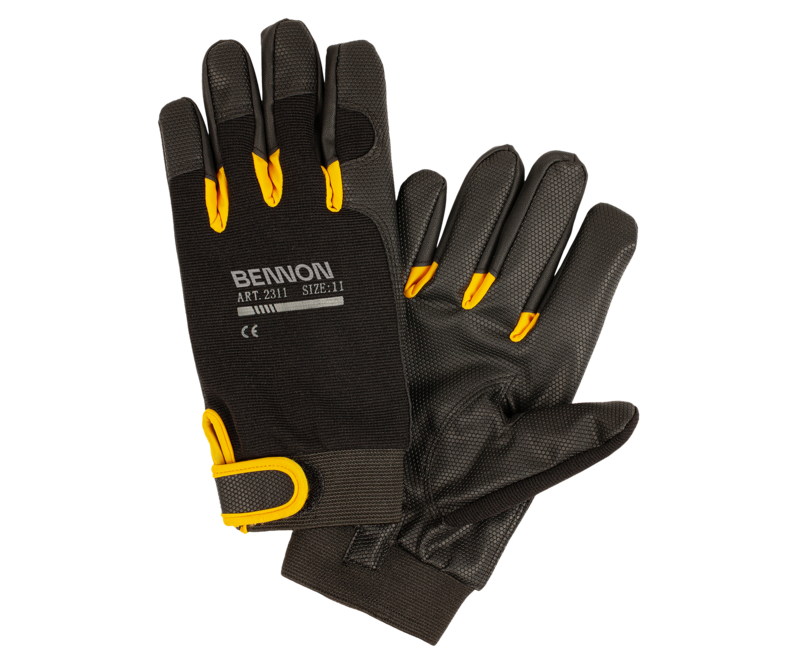 BENNON KALYTOS WTR робочі рукавиці Gloves, чорна/жовта