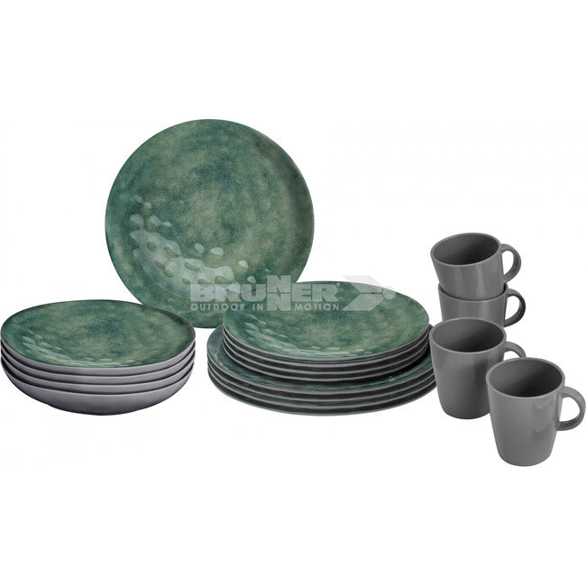 Brunner Lunch Box Venetian Set кемпінгового посуду, зелена