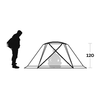 Ferrino Svalbard намет на 3 осіб, помаранчевий
