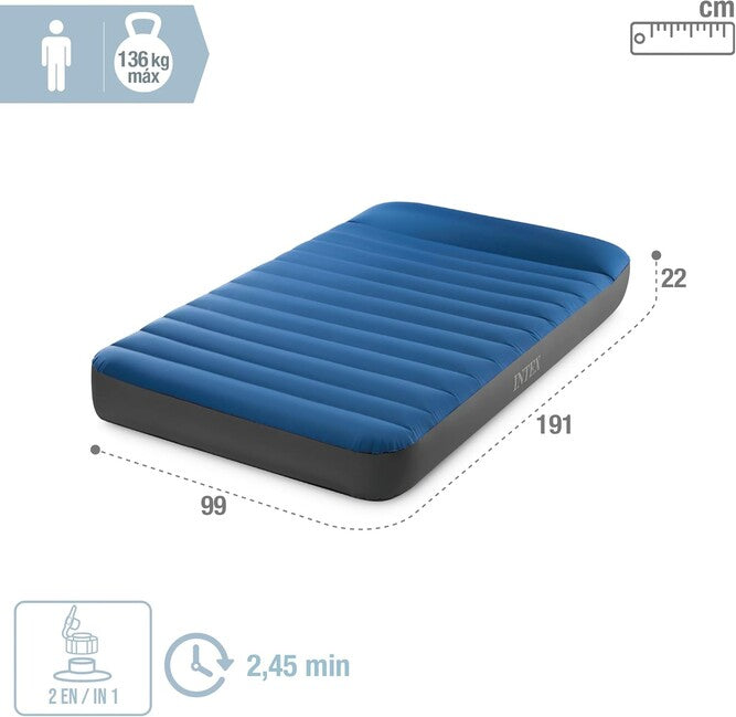 Intex Twin Dura-Beam надувний матрац для кемпінгу