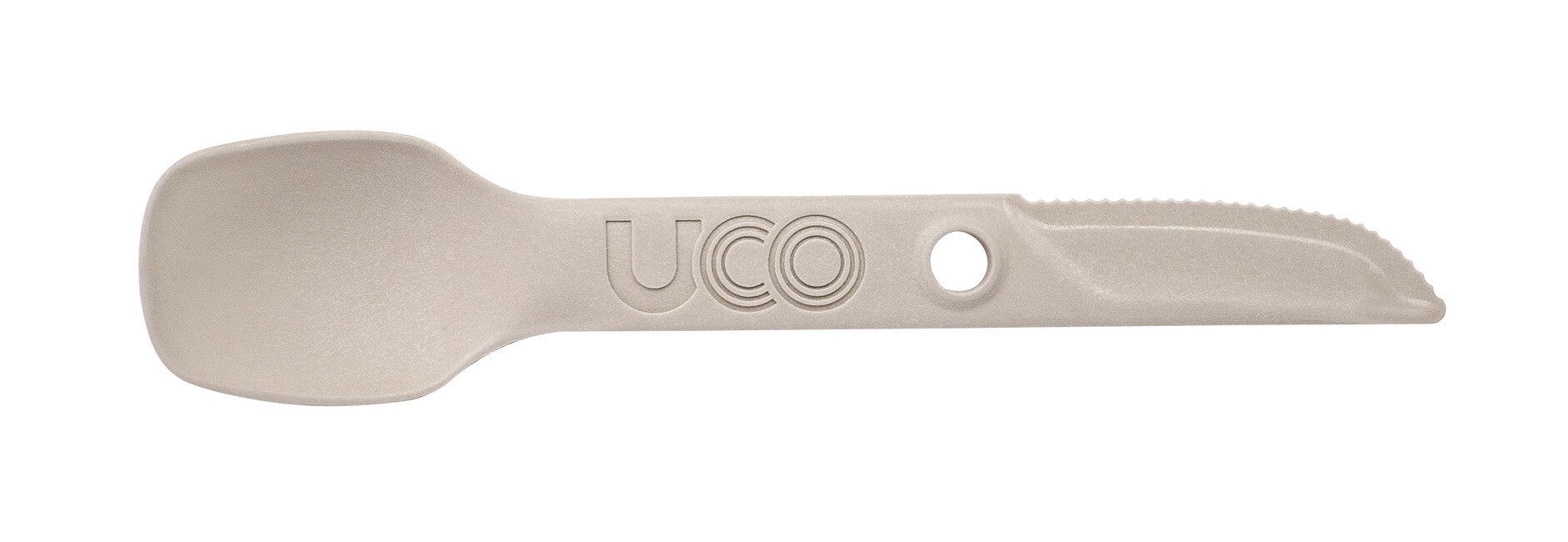 UCO Switch комплект приладів Spork з петлею для кріплення та тримачем для виделки, пісочний