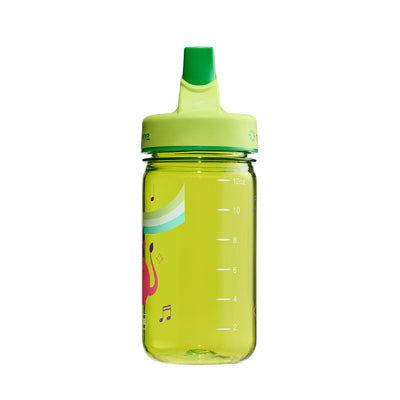 Nalgene Grip-n-Gulp Sustain пляшка для води дитяча 0,35 л з кришкою, зелена, музичний лев