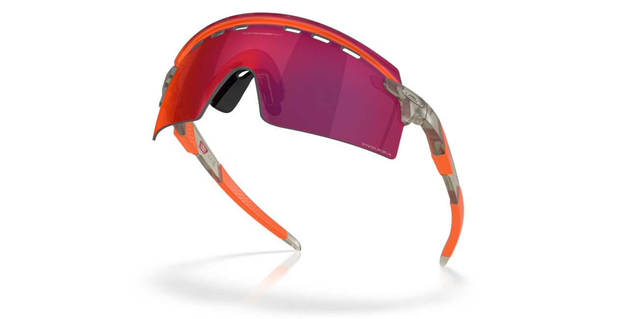 Oakley ENCODER STRIKE VENTED сонцезахисні окуляри з оправою матовий сірий чорнило та лінзами Prizm Road, метал, 39