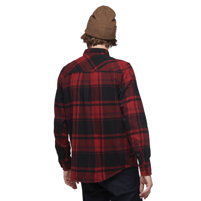Black Diamond Project Flannel фланелева сорочка чоловіча, червоний rock-чорний plaid