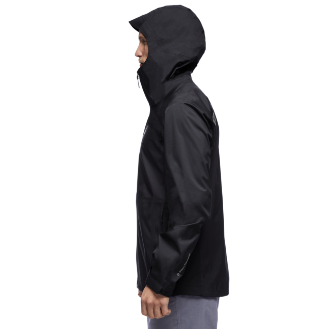 Black Diamond Stormline Stretch Rain Shell непромокаюча куртка чоловіча, чорна