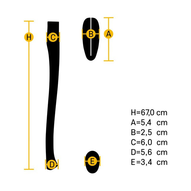 Hultafors Premium вигнута HB AHC 650-50x20 HB рукоятка сокири 842720 id