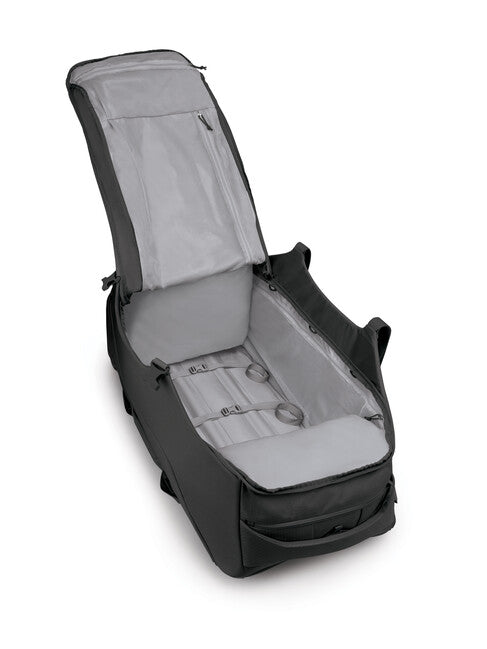 OSPREY SHUTTLE 130 дорожна сумка на колесах, чорна