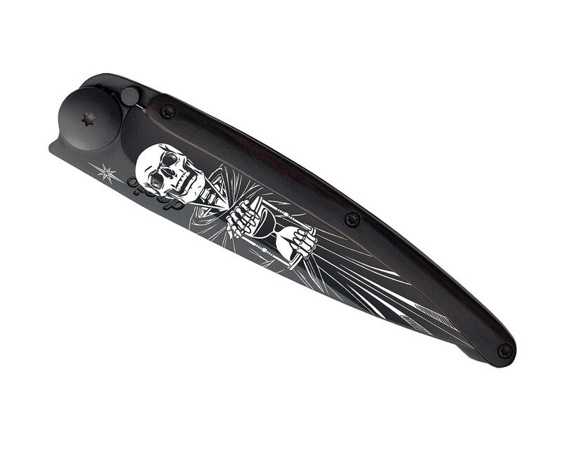 Deejo Tattoo складний ніж Black ebony wood Immortal