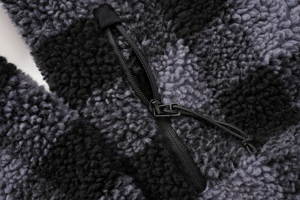 Brandit Teddyfleece Troyer флісова куртка, чорна/сіра