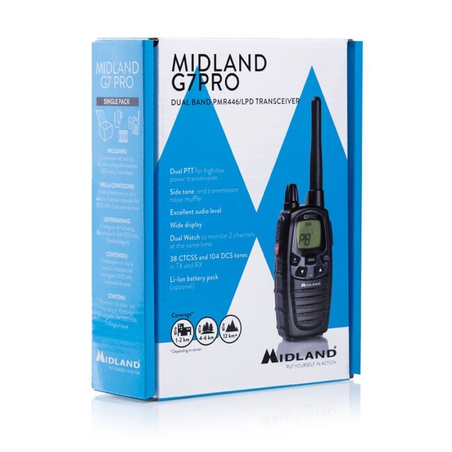 Midland G7 Pro радіостанція, чорна