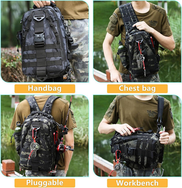 DRAGOWA Tactical Charlie однолямковий рюкзак 20 L, хакі