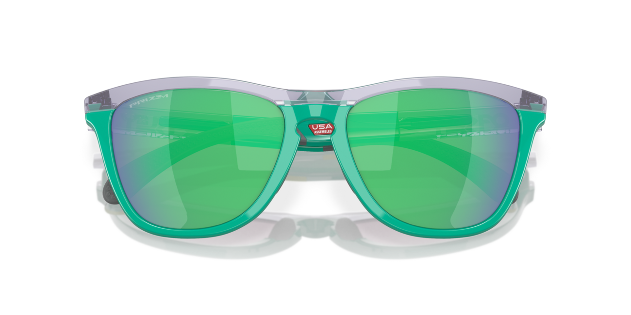 Oakley FROGSKINS RANGE сонячні окуляри з оправою Trans Lilac/Celeste та скельцями Prizm Jade, 55