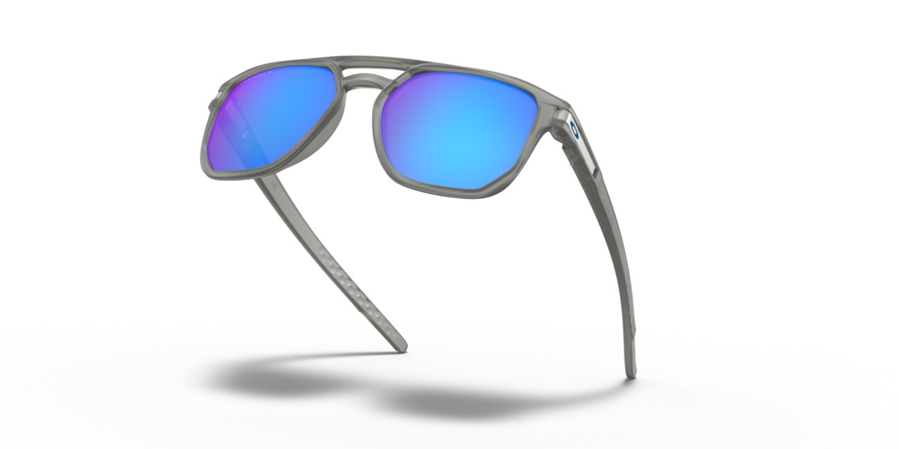 Oakley сонячні окуляри LATCH BETA, matně сірий оправа Ink, лінзи Prizm Sapphire Irid Polar, 54