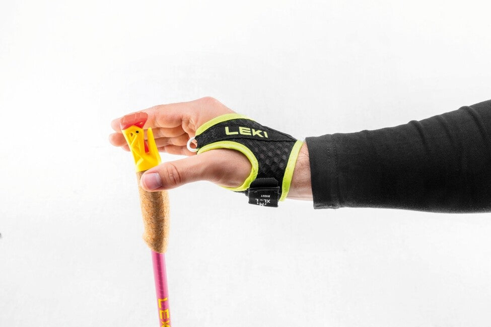 LEKI Ultratrail FX.One Superlite Trail Running палиці, неонова рожева - неонова жовта - природна вуглеволокна