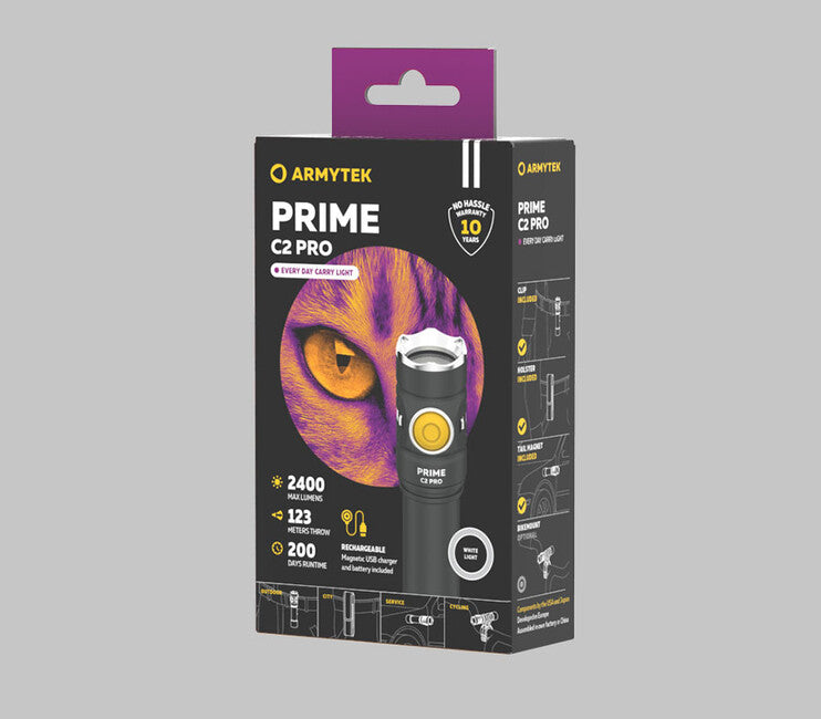 ArmyTek Prime C2 Pro LED кишеньковий ліхтар акумуляторний 2400 лм 68 г