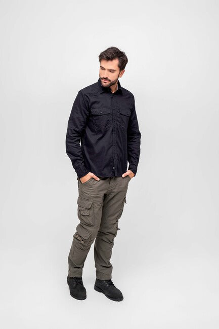 Brandit Flanellshirt сорочка, чорна