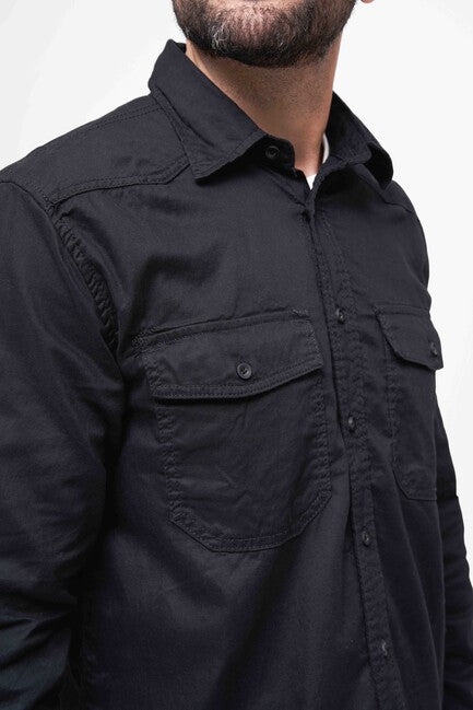 Brandit Flanellshirt сорочка, чорна