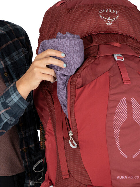 OSPREY Aura AG 65 туристичний рюкзак, berry sorbet червоний