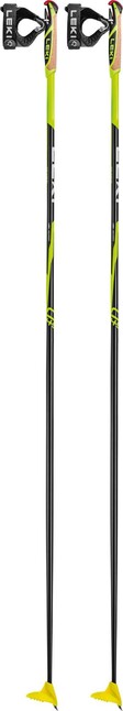 LEKI CC 450 лижні палиці для бігу, неоново-жовта/чорно-біла