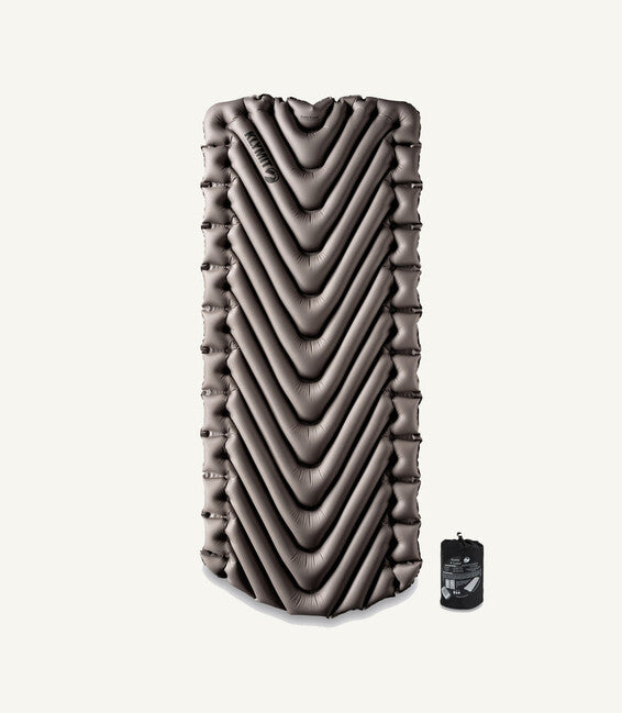 Klymit Static V Luxe надувний килимок XL, каменисто-сірий