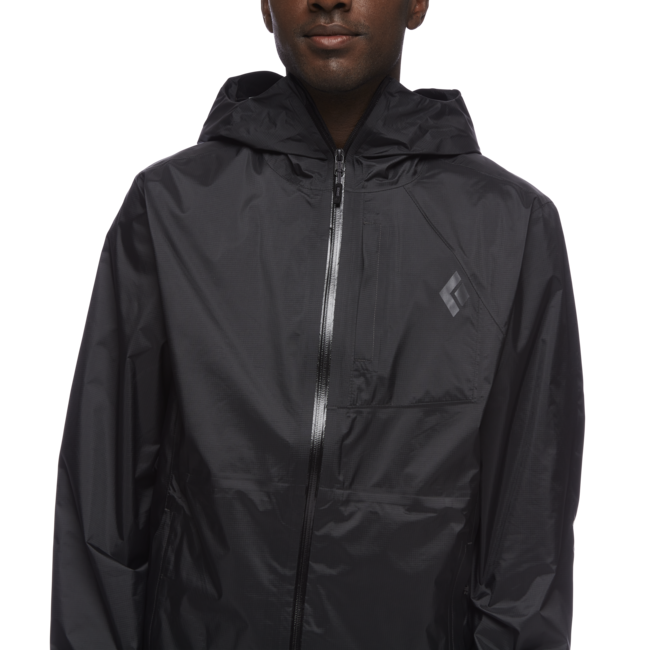 Black Diamond Treeline Rain Shell непромокаємна куртка чоловіча, чорна