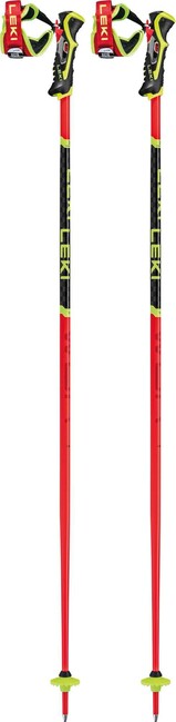 LEKI WCR TBS SL 3D гірськолижні палиці, світло-червона/чорна/неонова жовта