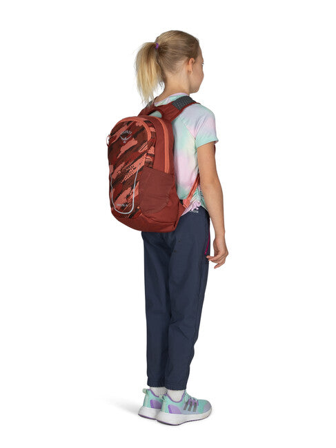 OSPREY рюкзак Daylite JR дитячий, brush strokes print/червоний каньйон