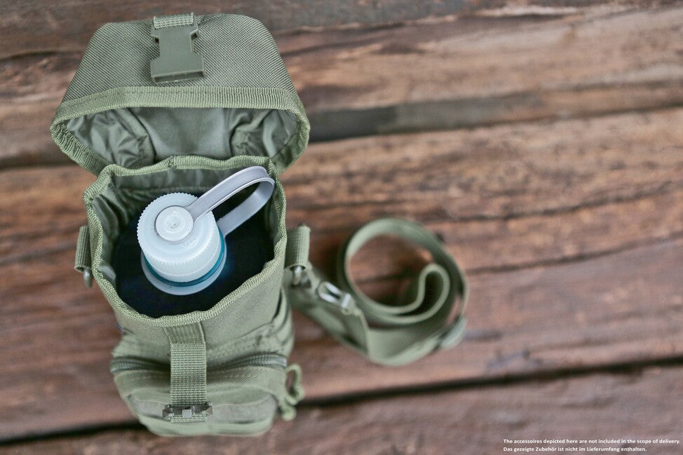 Brandit Molle чохол на пляшку з кишенею II, оливковий