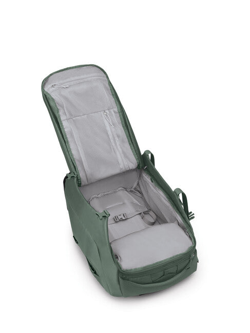 OSPREY SHUTTLE 45 дорожна сумка на колесах, косереу зелений
