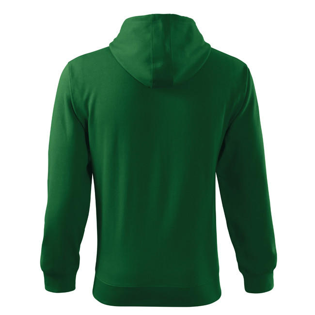 Malfini Trendy Zipper світшот чоловічий 300g/m2, зелений
