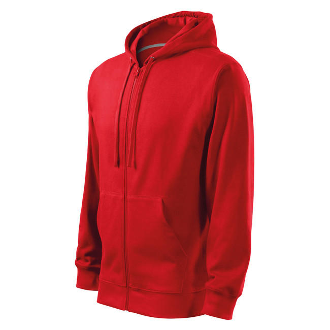 Malfini Trendy Zipper світшот чоловічий 300g/m2, червоний