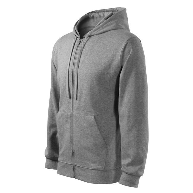 Malfini Trendy Zipper світшот 300g/m2, сірий
