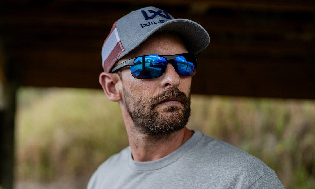 Wiley X Prime сонцезахисні окуляри Captivate Polarized, синє дзеркало, глянцевий кристально-сірий