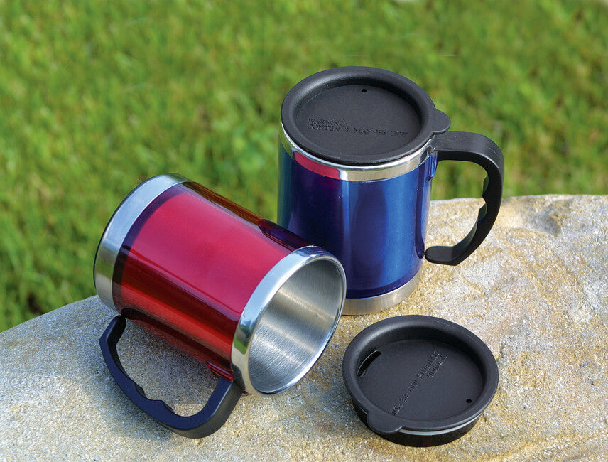 BasicNature MUG нержавіюча термоска, червона, 0,42 л