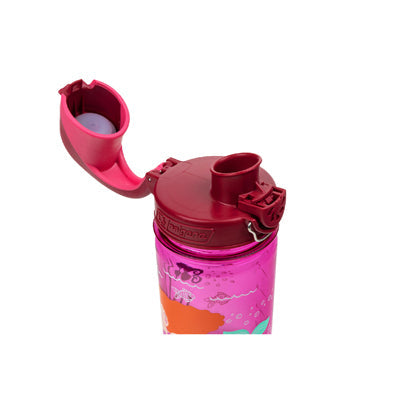 Nalgene Grip-n-Gulp Sustain дитяча пляшка для води, pink mermaid, 0,35 л