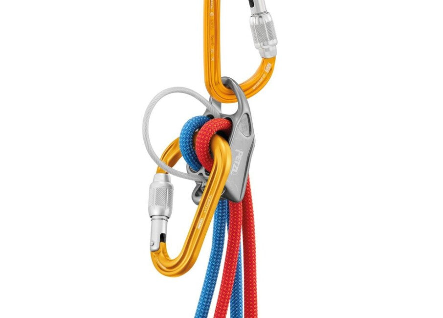 Petzl Attache HMS карабін з круглим перерізом і запобіжкою замка, жовтий