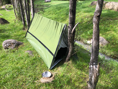 Origin Outdoors намет на виживання 3 в 1, 240x107x92 см, зелений