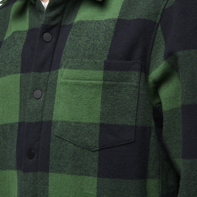 Black Diamond Project Lined Flannel фланелева сорочка чоловіча, пальмова зелень-чорна клітина