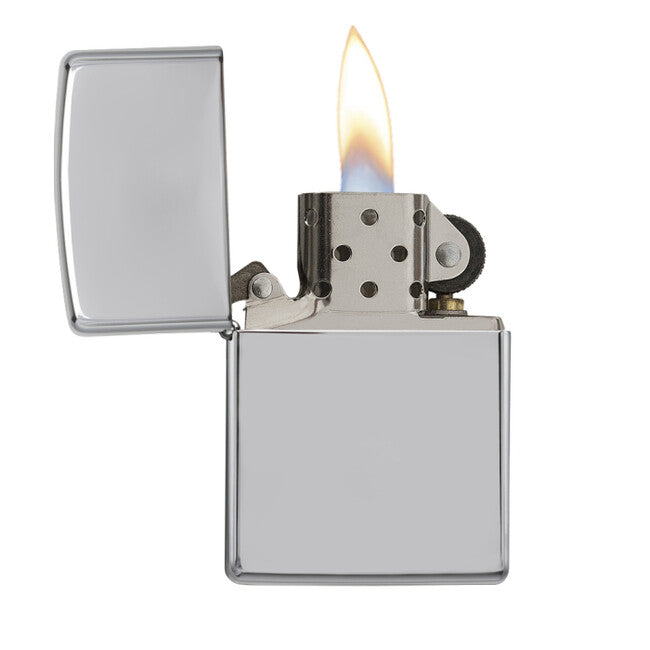 Zippo запальничка бензинова, high polish chrome