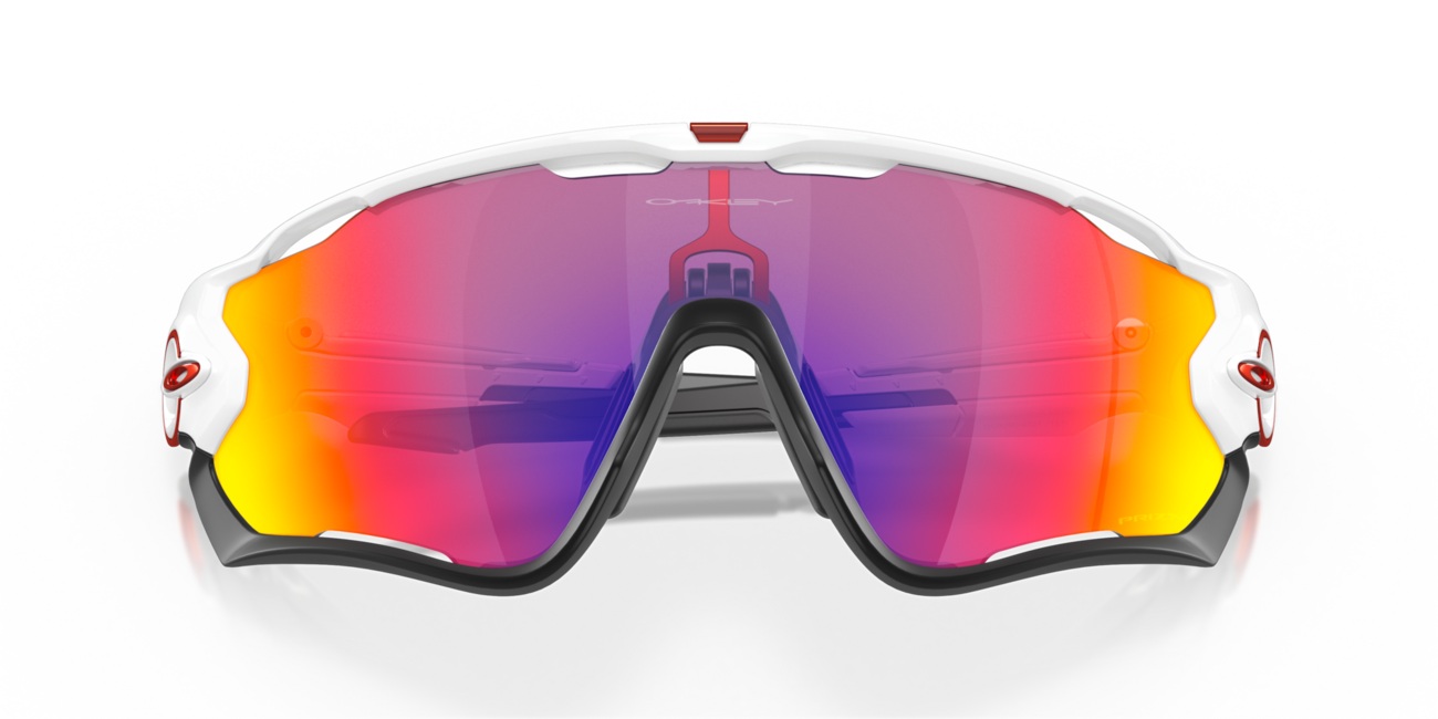 Oakley JAWBREAKER сонячні окуляри з оправою Polished White та лінзами Prizm Road
