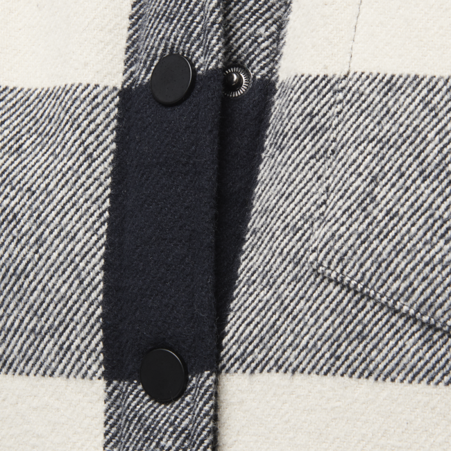 Black Diamond Project Lined Flannel фланелева сорочка жіноча, чорно-кремовий клітинка